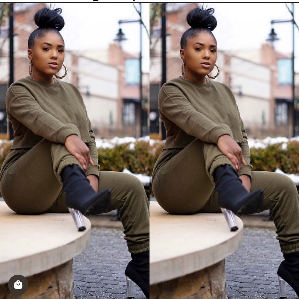 Lounge Set (Army Green$